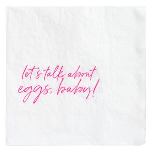 Papier Servietten, let´s talk about eggs, baby!