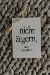 Gestempelte Postkarte "nicht aergern"