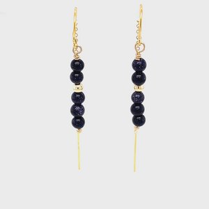 Paris Blue Sparkle Earrings