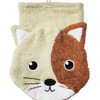 BIO Waschlappen Katze groß
