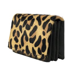 Ladies Wallet Black Leather RFID In 10 Prints