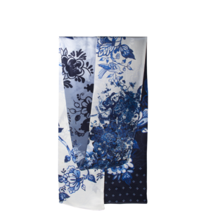 Silk Scarf (small) Delft Blue