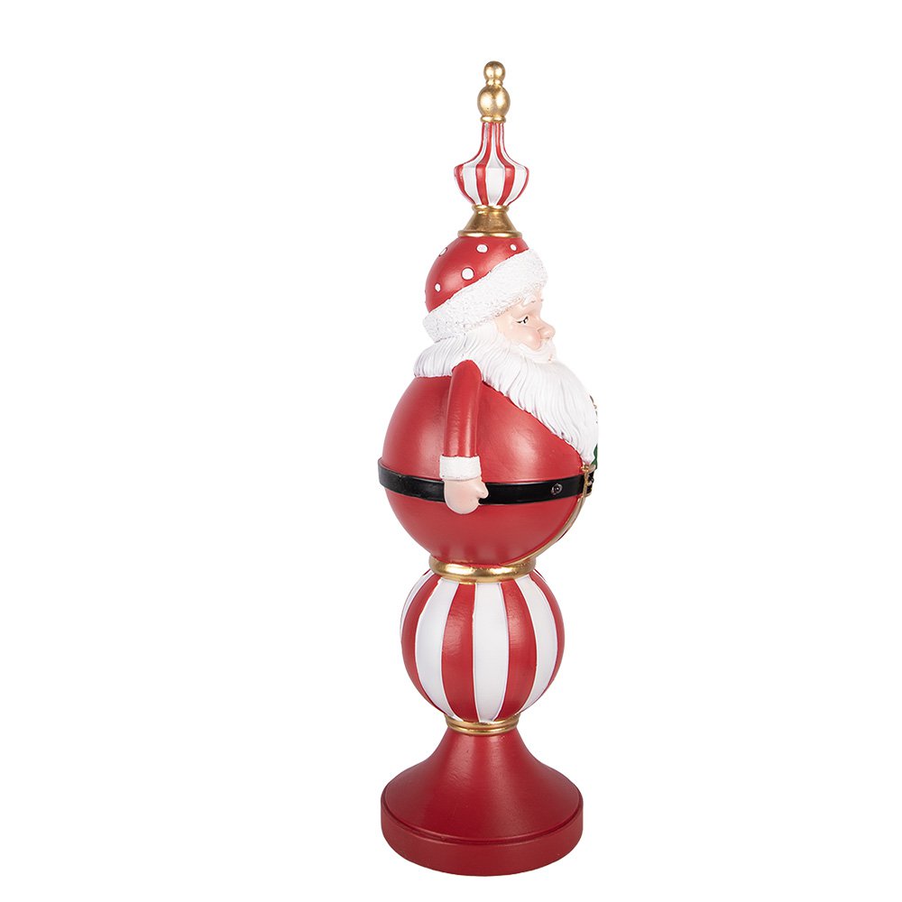 Kerstdecoratie met LED-verlichting Kerstman 19x16x57 cm / 3xAA Rood Kunststof
