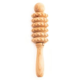 Massaggiatore in legno per rullo per massaggio del corpo della spalla del collo posteriore