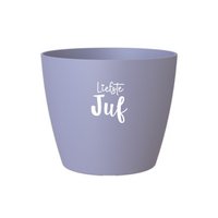 Flowerpot 'Dearest teacher' - lilac