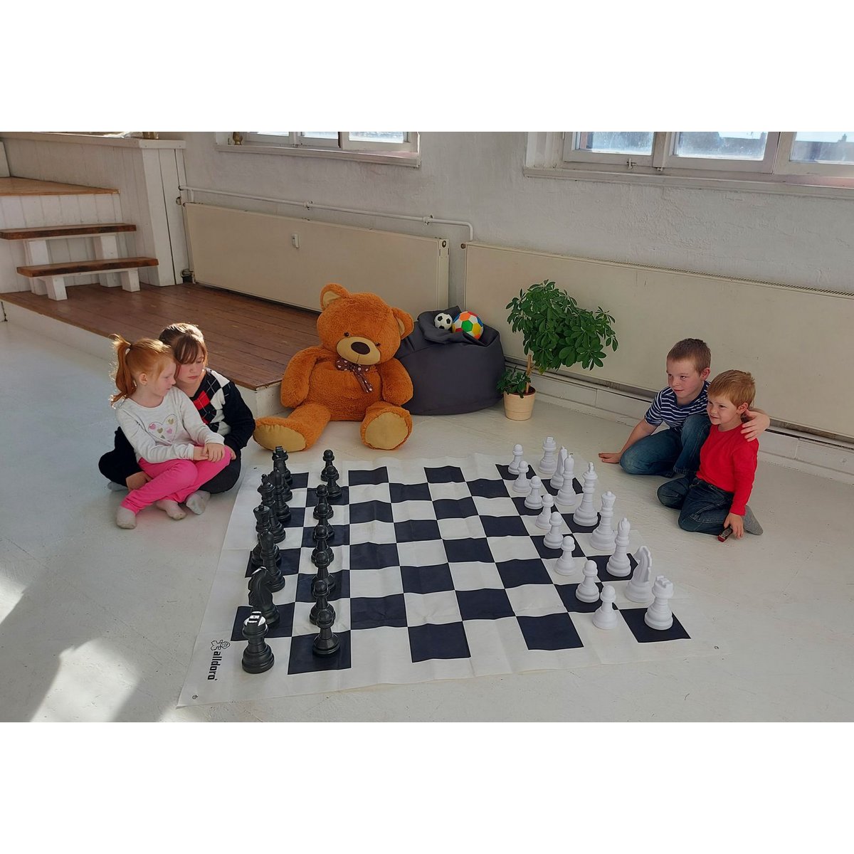 XXL Schach Spiel, Outdoorspiel 1,58 x 1,58 m