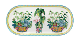 M&W Jardin Cake Plate 25x11,5cm, Orchid white, giftbox