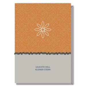 Mourning card with border “Light up bright little star”