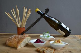 Plateau/bougeoir/porte-bouteilles en fonte bleue