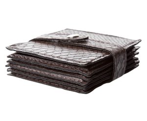 Glascoating 6-ER set reptiel donkerbruin