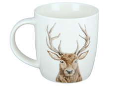 Kubek porcelanowy z głową jelenia VE 6