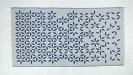 Hammam towel organic cotton Defne steel blue