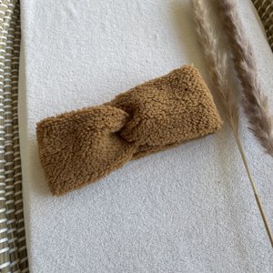 Teddy twist headband - Camel