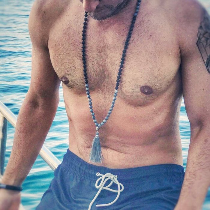 Deep Ocean Man Gemstone Mala