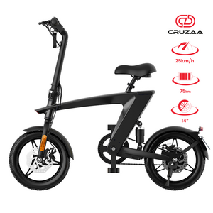 Elektrofahrrad The Max faltbares E-Bike Carbon Schwarz
