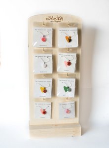 Gemstone necklace display