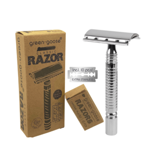 green-goose Classic Shaving Set - Silver