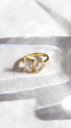 Helena - Pæreformet forlovelsesring vintage