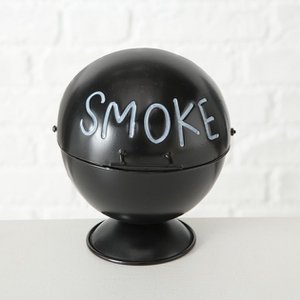 Buitenasbak Wiki metaal 15cm zwart