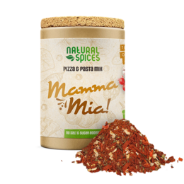  Mamma Mia! spice mix, a blend of natural spices for pizza and pasta dishes. Contains herbs, garlic, and red pepper flakes for an authentic Italian flavor.