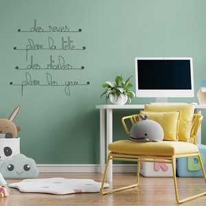 Wire Wall Writings - Droomslaapkamerdecoratie