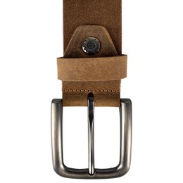 Herrengürtel - Damengürtel - Braunes italienisches Leder - 4 cm breiter lässiger Ledergürtel