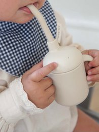 Sippy Cup in silicone - Beige ostrica