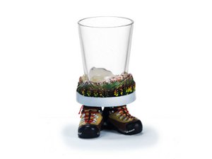 Schnapps glas met polybasis, Ø 5x10 cm