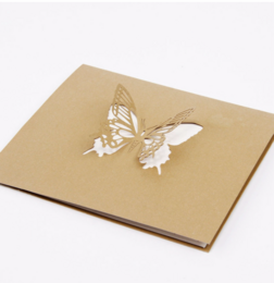 7 papillons volants 3D Pop Up Carte de voeux Félicitations Anniversaire