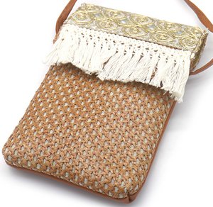 X-O4.1 BAG810-002-2 PU Cross Body Bag 18.5x12cm Brown