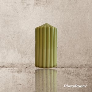 Gerippte Stumpenkerze