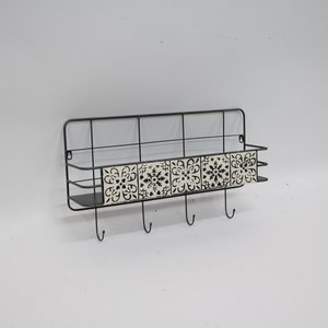 Metallwandhalter grau
