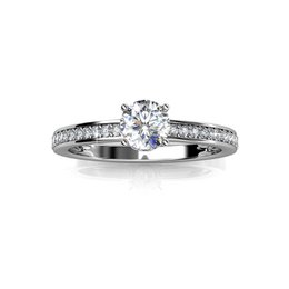 Bague Elise - Argenté et Cristal