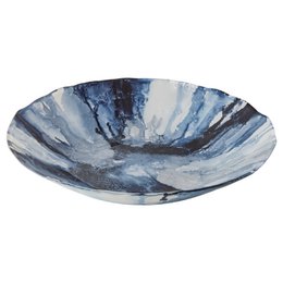 Abstract Blue Bowl