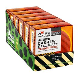 Cheese the Queen „Turmeric“ gereifte Delikatesse aus fermentierten Cashewnüssen
