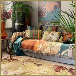 Couverture Bicnonia NIN-NIT | plaid | couverture tissée | 160 x 220 cm