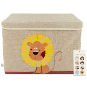 Storage box lion with lid