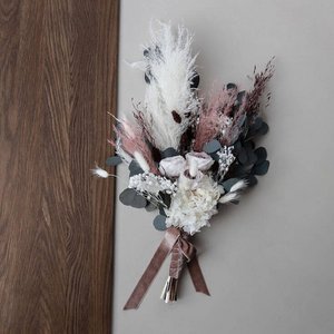 Roze romantiek: het prinsessenbruidsboeket in subtiele roze tinten