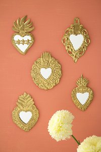 Gouden Milagros - Mexicaans Heilig Hart – Ex-voto's