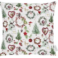 9528 cushion cover white / green / red - 40X40