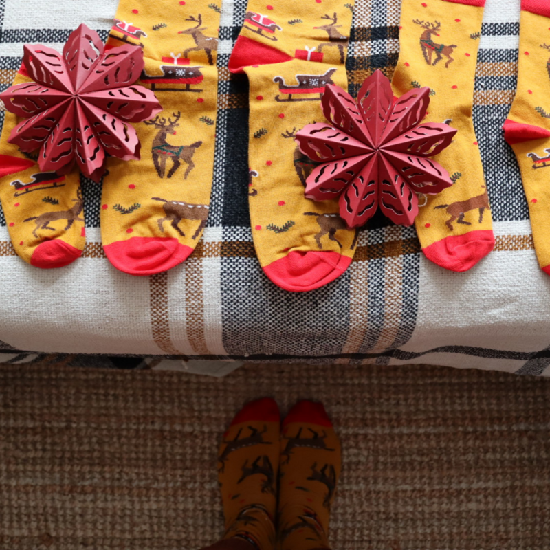 Weihnachten Rentiere Socken