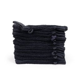 Organic 100% cotton Washcloth 16x21 cm, Anthracite