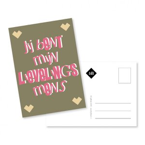 Kaartje Jij bent mijn lievelingsmens!