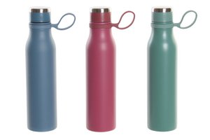 TERMO INOX 9X6,5X26 500ML, DOBLE PARED 3 SURT. PC197420