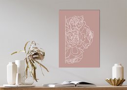 Pink Peony Roses plakat