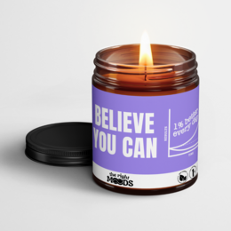Candela regalo – MOTIVATION MOOD – Cera di soia profumata fatta a mano
