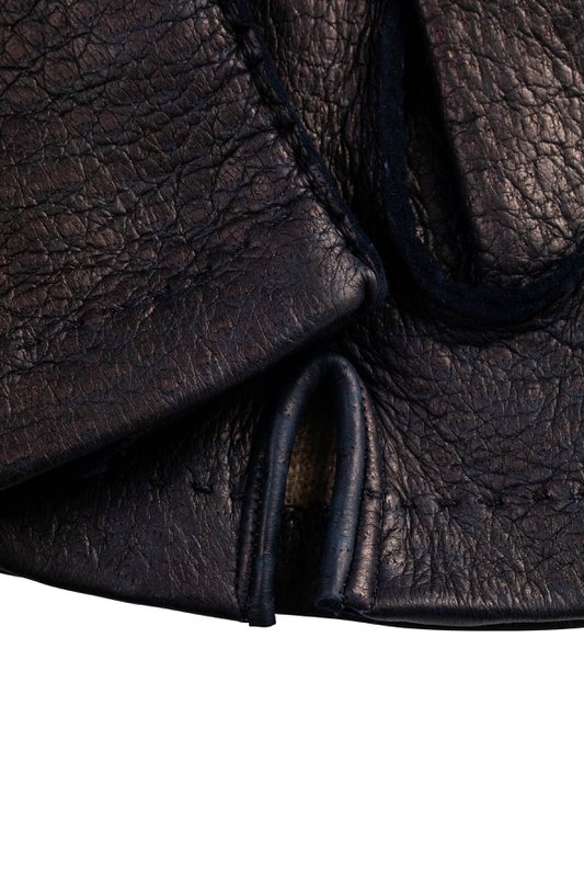 BLAU MARINE PECCARY WINTERHANDSCHUHE