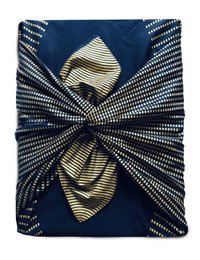 Carédeau 100 % bomuld French Design Genanvendelig gaveindpakning størrelse L (85x85cm): Guldæg