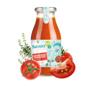 ORGANIC TOMATO SOUP - NO ADDED SALT - 100% VEGAN - FROM 8 MONTHS - 260ML