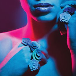 Anello Vertigo – traforato Aqua/Lillà/Nero